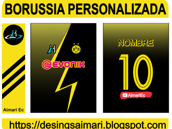 PLANTILLA DISEÑO PERSONALIZADO BORRUSIA 2019