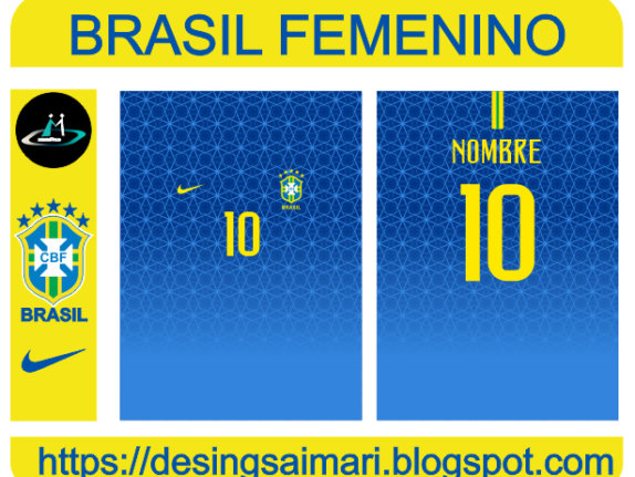 CAMISETA BRASIL FEMENINO 2019