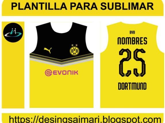 Vector camiseta Borussia Dortmund 2020 Desing 🏅 DESCARGAR GRATIS