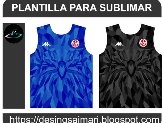 Tunisia Kappa Home Kits 2019-20 Vector para sublimar