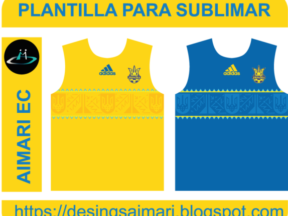 Vector camiseta Ucrania plantilla para sublimar