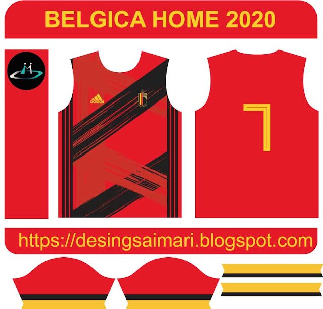 Patern camiseta Bélgica 2020