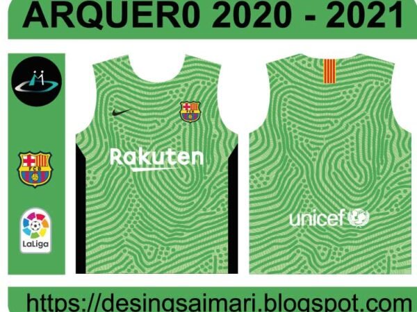 Vector Camiseta Portero Barcelona NIKE 2020 - 2021
