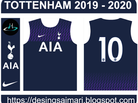 Jersey Tottenham Hotspur 2019-20 vector