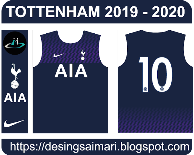 Jersey Tottenham Hotspur 2019-20 vector