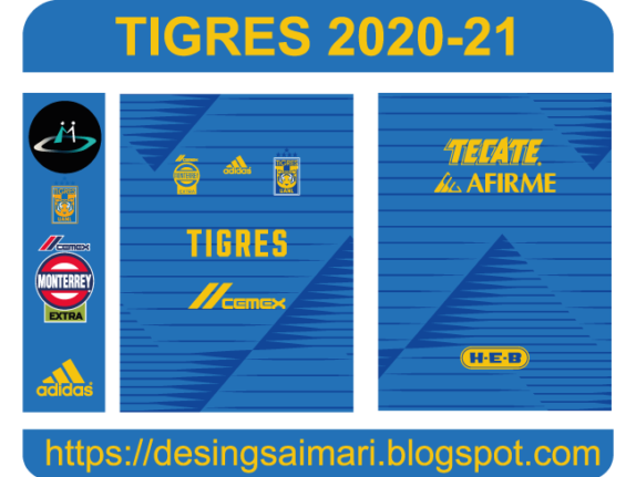 Tigres UANL Visita 2020-21 vector