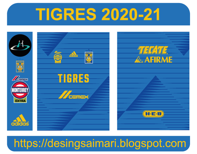 Tigres UANL Visita 2020-21 vector