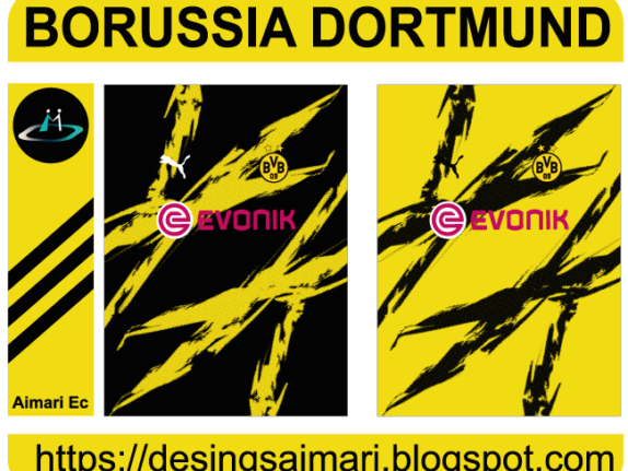 Vector Camiseta Borusia Dortmund 2021 Fantasy