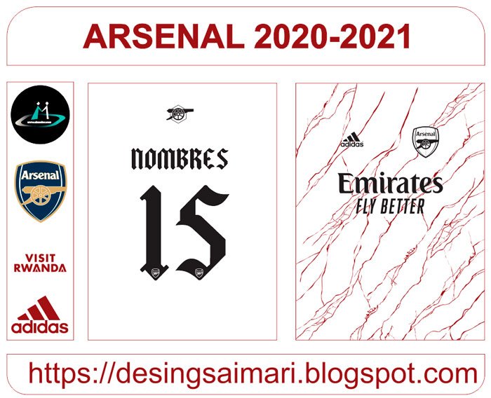 Vector Camiseta Arsenal Away 2020-21