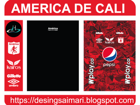 América de Cali 2020-21 Third Vector Free Download