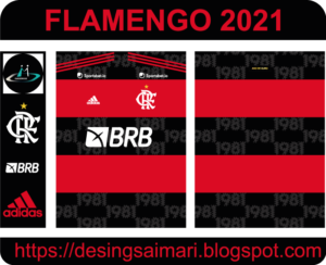 Camiseta Flamengo 2021 Adidas (Vector Gratis)