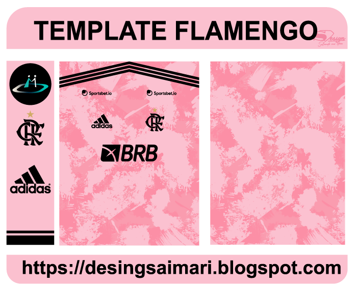Flamengo 2020-21 Rosa Vector Free Download