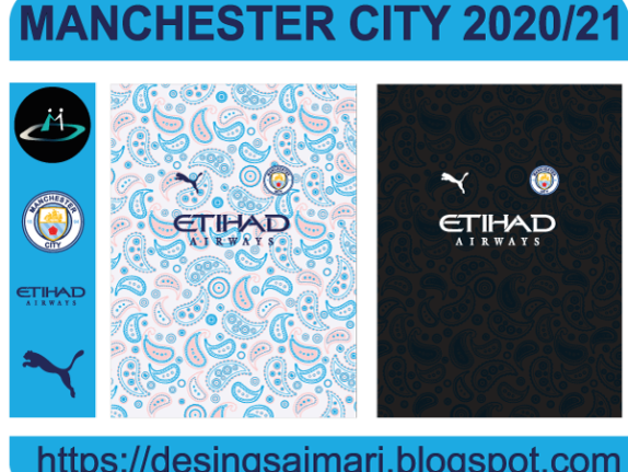 Manchester City 2020-2021 Third kit (Vector free Download)