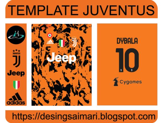 Juventus Naranja 2020 Vector Camiseta De Futbol