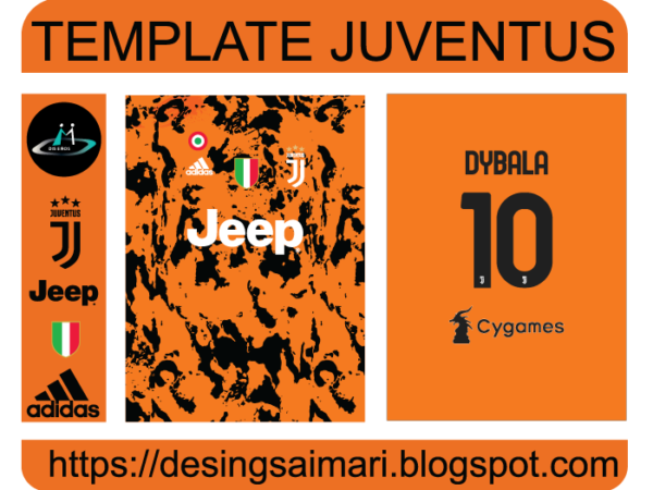 Juventus Naranja 2020 Vector Camiseta De Futbol