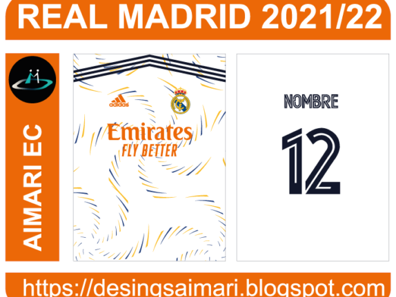 Real Madrid 2021-22 Vector Camiseta de fútbol