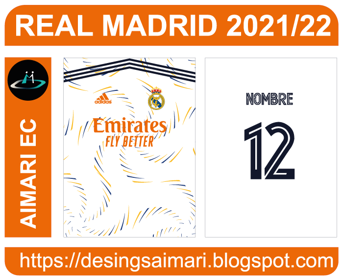 Real Madrid 2021-22 Vector Camiseta de fútbol