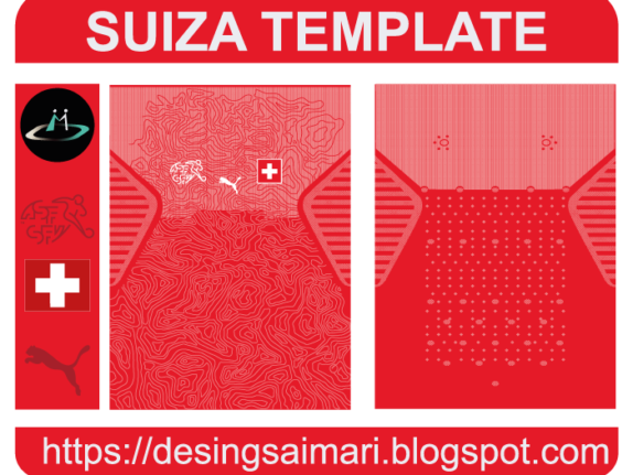 Vector camiseta de fútbol Selección Suiza