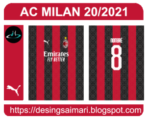 Ac Milan 2020/21 Vector Donwload Free