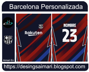 Camiseta Barcelona Personalizado
