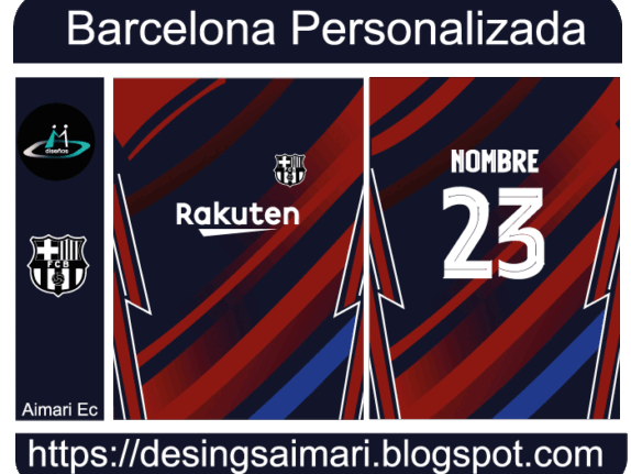 Camiseta Barcelona Personalizado