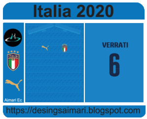 Camiseta Italia 2020 Personalizada