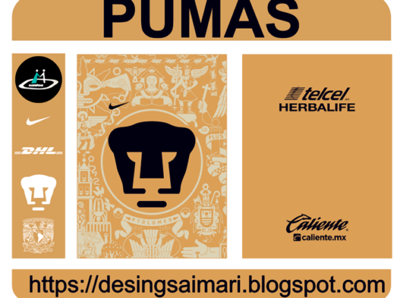 Camiseta Pumas 2016-2017 Vector Free Donwload