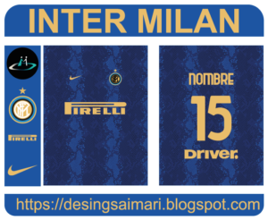 Inter MilÃ¡n 2021-22 Vector Camiseta de FÃºtbol