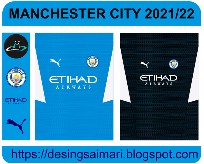 Manchester City 2021-22 Home Vector