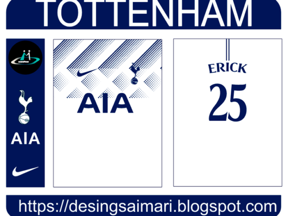 Jersey Tottenham FC 2021-22 Fantasy Vector Free Download