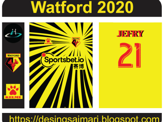 Watford 2020-21 Vector Free Donwload