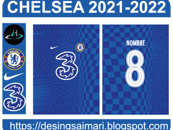 Chelsea FC 2021-22 Vector Camiseta de Fútbol