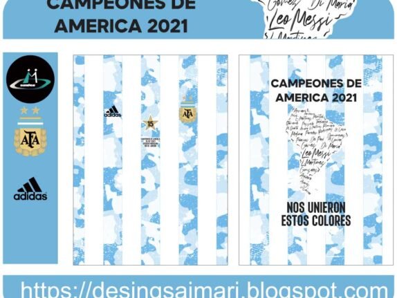 Argentina Campeón 2021 Copa América (Vector)