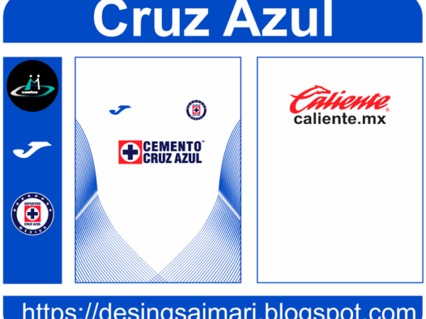Cruz Azul Away 2021 2022 Vector Free Download