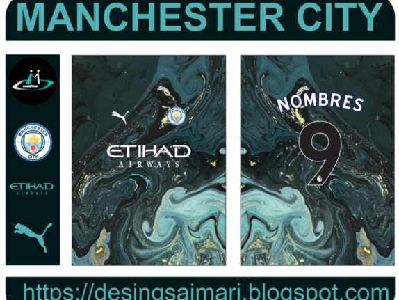 Manchester City 2021-22 concept vector free download