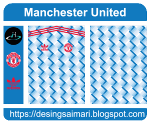 Manchester United Visita 2021-22 Vector Free Download