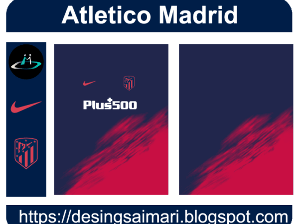 Atletico de Madrid Away 2021 Vector Free Download