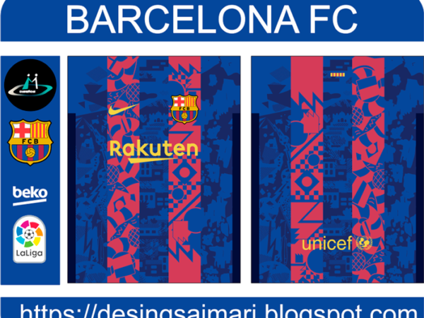 Barcelona FC 2021-22 Third Vector Free Download