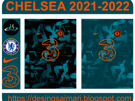 Chelsea FC alternativo 2021-22 vector