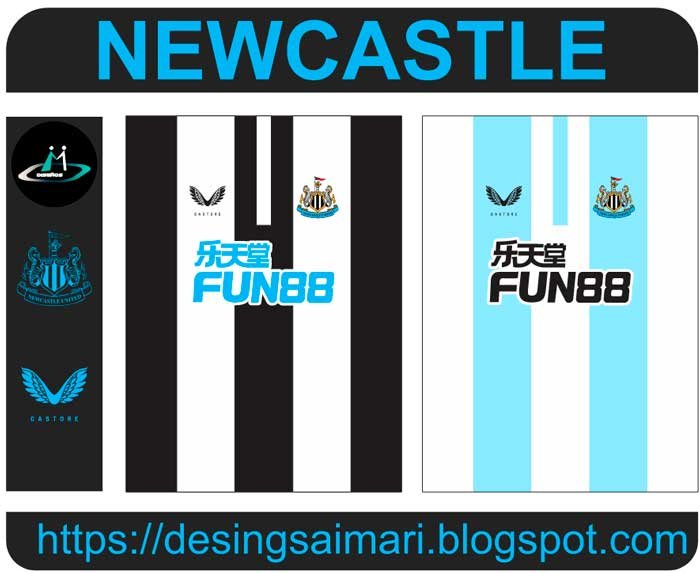 Newcastle United 2021-22 Home Vector Free Download