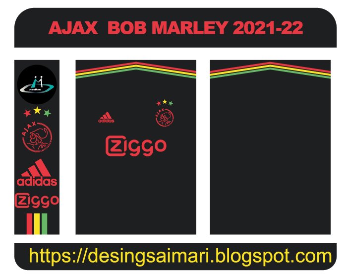 Ajax Tercera Camiseta Bob Marley 2021-22 FREE DOWNLOAD
