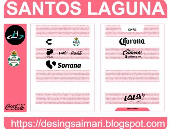 Santos Laguna Pink 2020 Vector Free Download