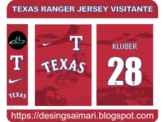 Texas Ranger Jersey Visitante FREE DOWNLOAD