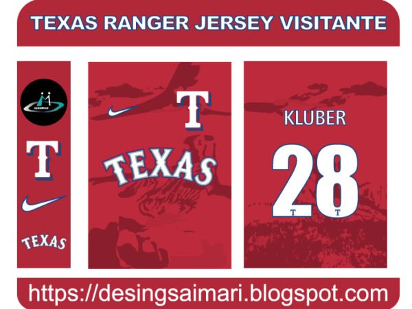 Texas Ranger Jersey Visitante FREE DOWNLOAD
