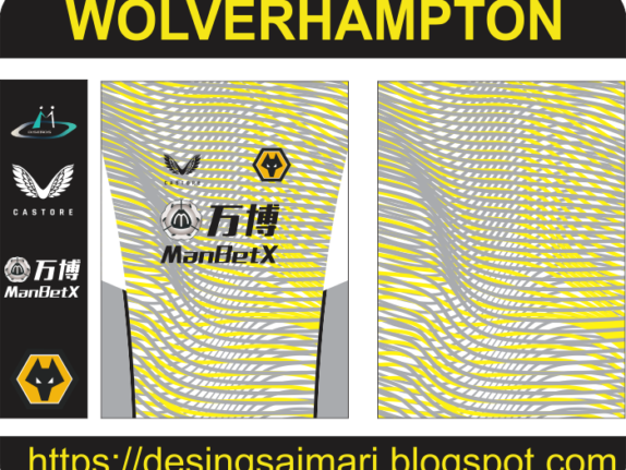 Wolverhampton 2021-22 home Vector Free Download