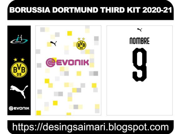 BORUSSIA DORTMUND THIRD KIT 2020-21 FREE DOWNLOAD