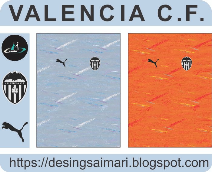 Valencia FC 2020-21 Third Vector Free Download