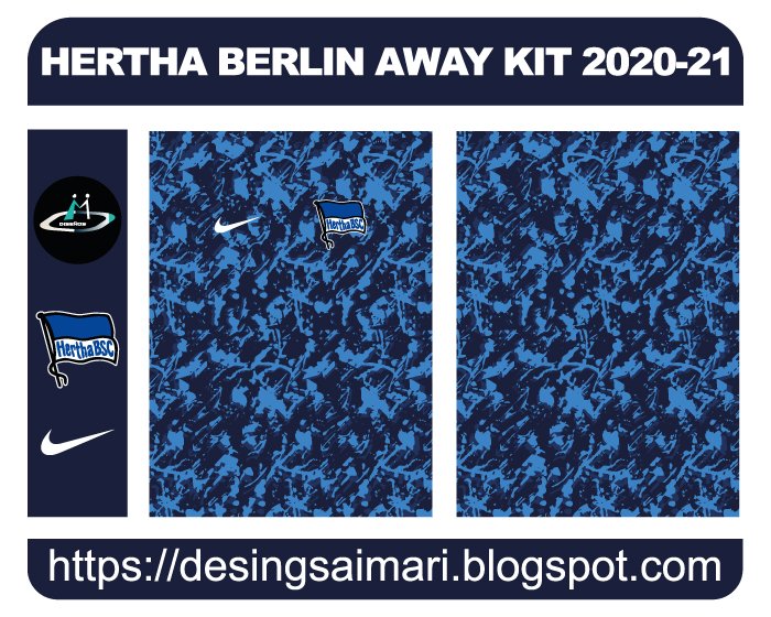 HERTHA BERLIN AWAY KIT 2020-21 FREE DOWNLOAD