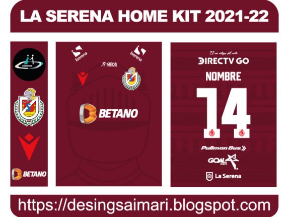 LA SERENA HOME KIT 2021-22 FREE DOWNLOAD