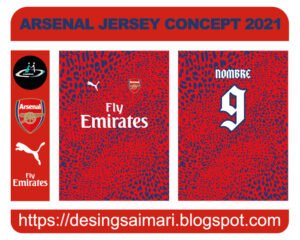 ARSENAL JERSEY CONCEPT 2021 FREE DOWNLOAD